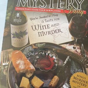Wine and Murder Mystery Party Game